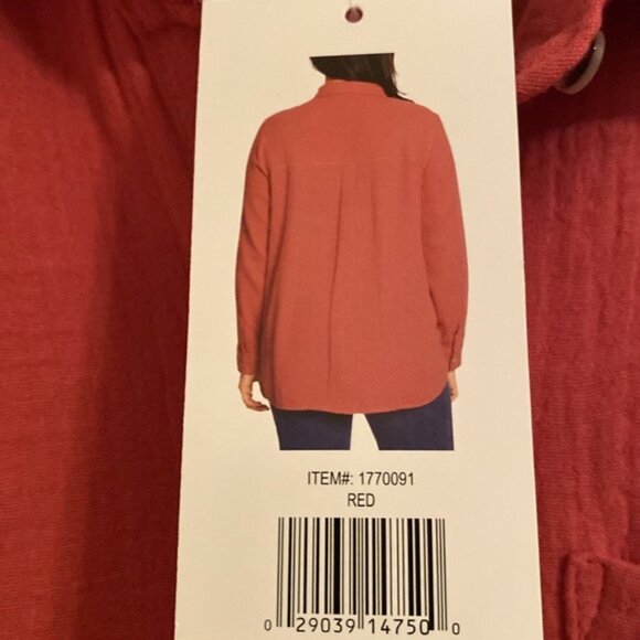 Jessica Simpson NWT Women’s Gauze Button Down Shirt, Size Medium - Picture 4 of 4